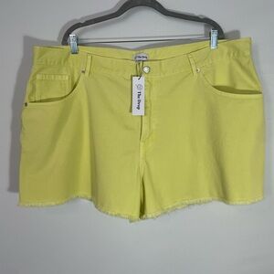 The Drop- Yellow Jean Shorts